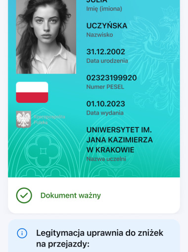 Legitymacja studencka