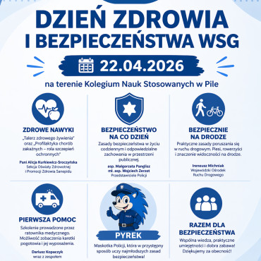 Dzień Zdrowia i Bezpieczeństwa WSG- edycja 1.0